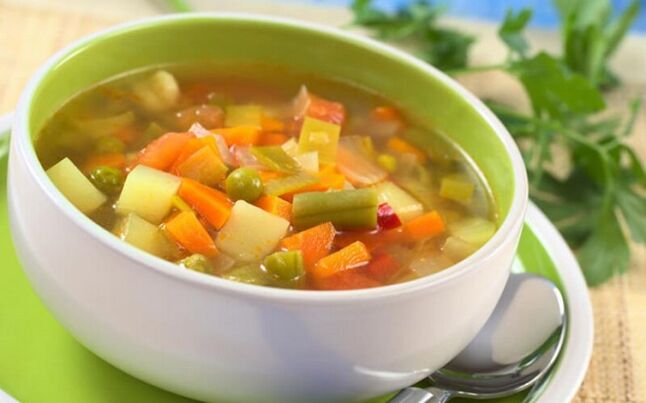 گیسٹرائٹس کے لئے سبزیوں کا سوپ